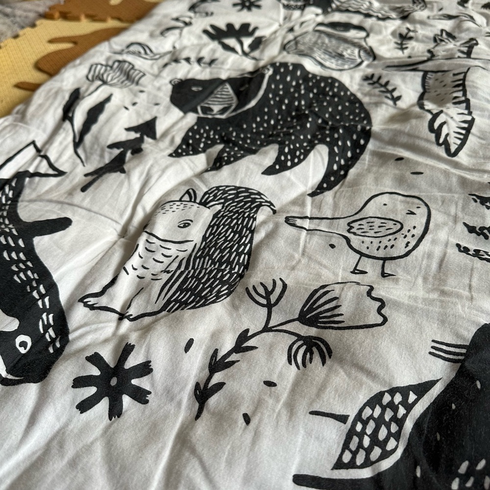 Wee Gallery Wildlife Reversible Playmat- USED